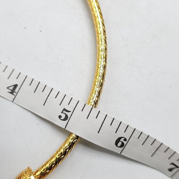 Joan Rivers Caged Black Resin Gold Tone Charm Collar Necklace - Picture 5 of 5